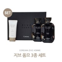 코리아나 지브 남성3종세트(블랙)
