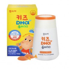 함소아 키즈DHA플러스D 1050mg*80캡슐*1통