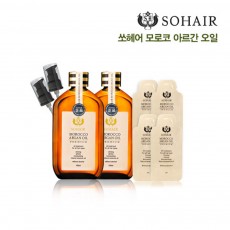 쏘헤어 모로코 아르간 오일 2개 세트 (100㎖2병,펌프2개,샘플4개)
