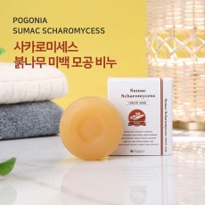 포고니아 사카로미세스 붉나무 미백 모공 비누