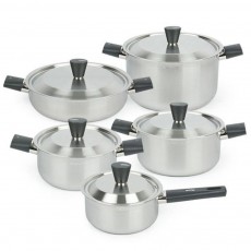 [리빙아트] 디오바코 POSSD 스텐냄비 5종(16cm 편수, 18cm 양수, 20cm 양수, 24cm 전골, 24cm 전골) IH사용 가능